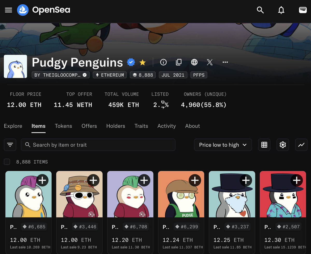 silenth0dler's tweet image. Pudgies reclaim 12. The $PENGU pump is finally catching up to things you can pfp 😁
Where is this rocket headed?