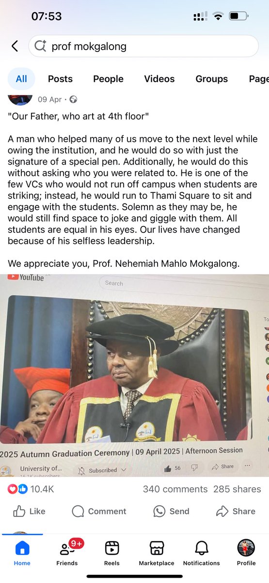 mhlatze's tweet image. I don’t care about all the politics surrounding this man. What I know and what matters to me is that he played his part. He helped countless students, especially those from poor backgrounds obtain their degrees even when they owed money to the university. #UL #ProfMokgalong #VC