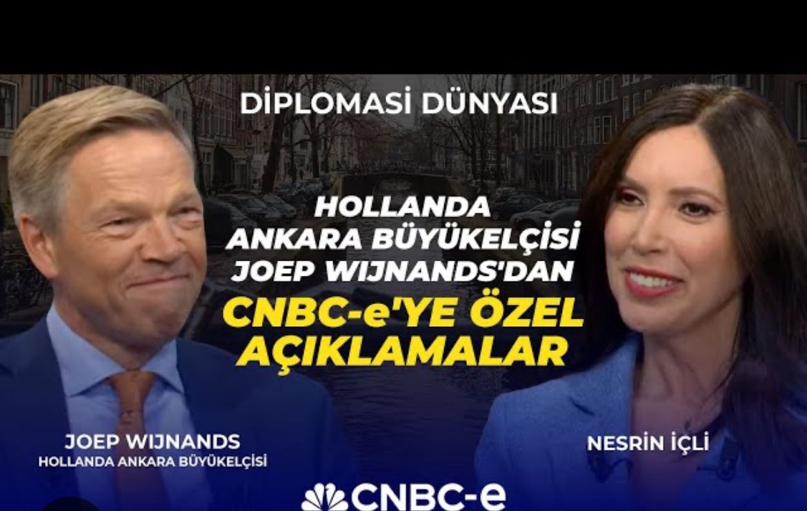 Netherlands in Türkiye 🇳🇱🇹🇷/ Amb Joep Wijnands (@nlinturkiye) on Twitter photo 🎤 Watch the interview with 🇳🇱 Ambassador Joep Wijnands by  <a href="/cnbceofficial/">CNBC-e</a> anchor Nesrin İçli: from the historical origin of our national colour 🧡 to the strong 🇹🇷🇳🇱 bilateral relations  
youtu.be/8G7YRSk9Y20?si…
#NLTR #diplomasidünyasi 🎤 Watch the interview with 🇳🇱 Ambassador Joep Wijnands by  <a href="/cnbceofficial/">CNBC-e</a> anchor Nesrin İçli: from the historical origin of our national colour 🧡 to the strong 🇹🇷🇳🇱 bilateral relations  
youtu.be/8G7YRSk9Y20?si…
#NLTR #diplomasidünyasi