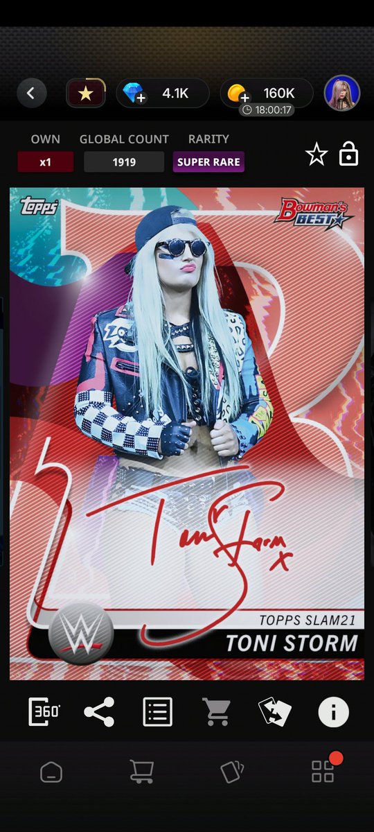 MDW_Page's tweet image. Acquired a TIMELESS autograph card of a woman and champion who is equally... Well, timeless. #ToppsSlam 

We acknowledge the AEW Women's Champion in this house. #AndSTILL #AEWAllInTexas