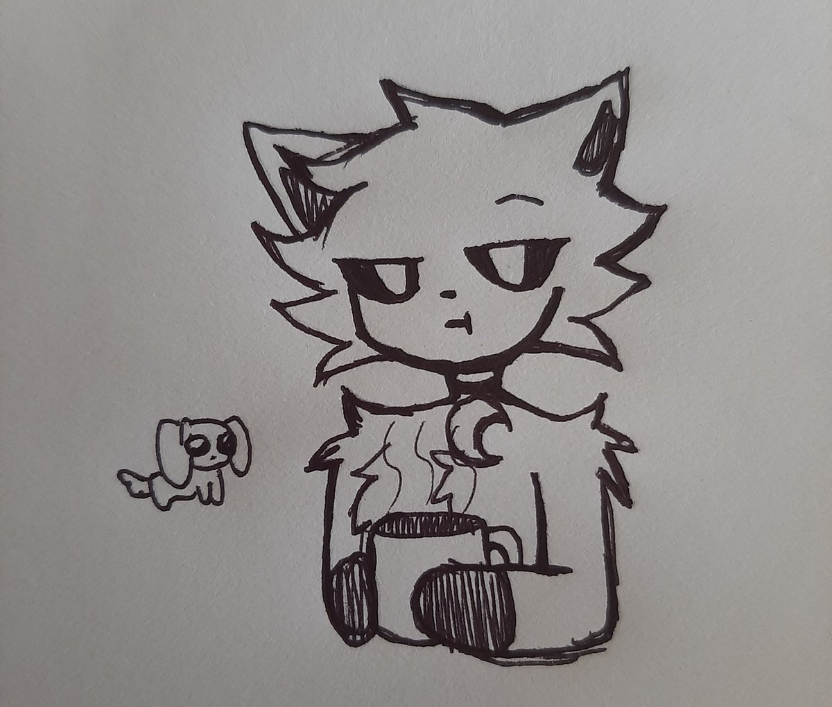 SketchyAria15's tweet image. Lazy doodle cuz I got art block and thinking about making smiling critters again...
#PoppyPlaytime #SmilingCritters #catnap #dogday