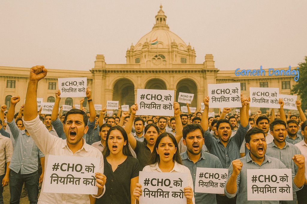 श्रीमान <a href="/brajeshpathakup/">Brajesh Pathak</a> जी सभी CHO हर पंचायत के प्रत्येक गांव के आमजन से जुड़ा हुआ है एवं उनकी अच्छे से देखभाल कर रहा है एवं आपके द्वारा चलाई जा रही जनकल्याणकारी योजनाओं को हर आदमीतक पहुंचा रहा है अब बारी आपकी है कि CHO को नियमितीकरण करके उनको उनका सम्मान दें। 
#CHO_को_नियमित