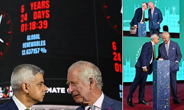 28 Haziran 2023'te Londra'daki İklim İnovasyon Forumu sırasında Kral 3. Charles ve Belediye Başkanı Sadiq Khan, iklim saatini başlattı. Saat, insanlığın Dünya'nın 1,5 santigrat derece ısınmasını önlemek için sadece 6 yıl 24 günü kaldığını gösterdi ve ardından geri sayım başladı.