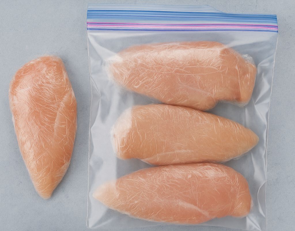 NikkiesKitchen's tweet image. Buying in bulk without a vacuum sealer? Portion it, wrap in plastic wrap, then pop it in freezer bags to help prevent freezer burn. Easy &amp;amp; effective!
#BulkBuyingTips #FreezerHack #KitchenHacks #NoVacuumSealer #MealPrep #FoodStorage #CookingTips #HomeChef #SmartCooking #SaveMoney