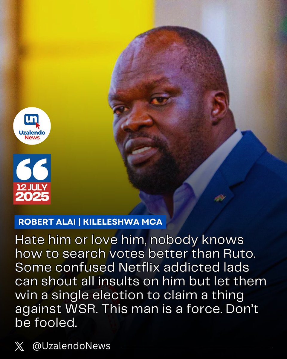 Robert Alai: Nobody knows how to search for votes better than President William Ruto 
#UzalendoNews #Kenya