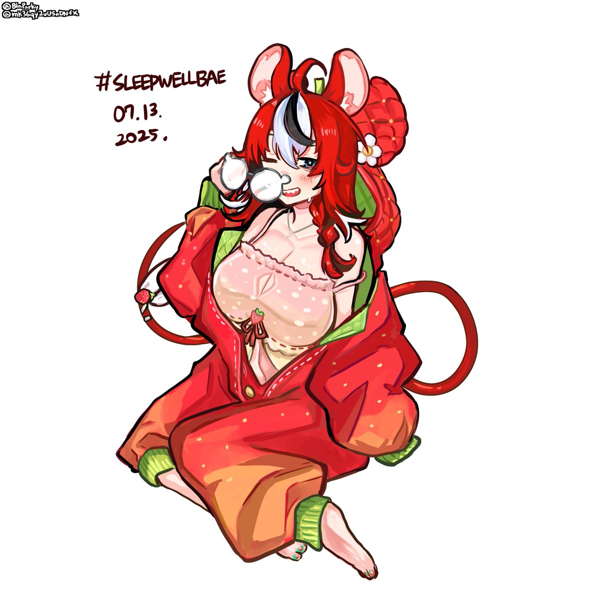 #SleepWellBae #BaelzBrush
It'# Quite Hot To Wear A Pajama While Sleeping Tho