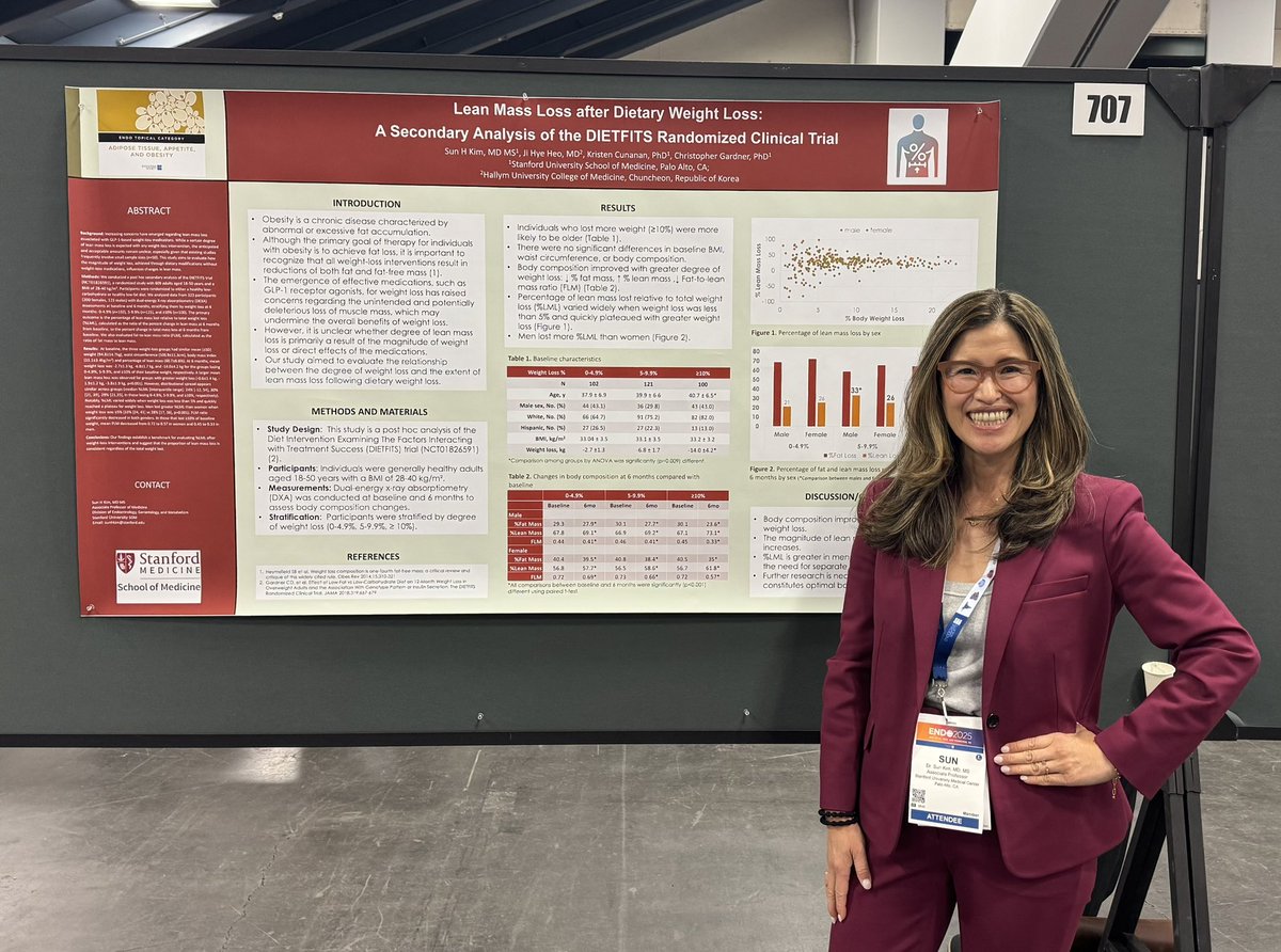 JoyYWu's tweet image. Congrats to some of our #ENDO2025 day 1 poster presenters @StanfordEndo: medical student Ayli Anvaripour, fellow Arita Thatte, and faculty Sun Kim