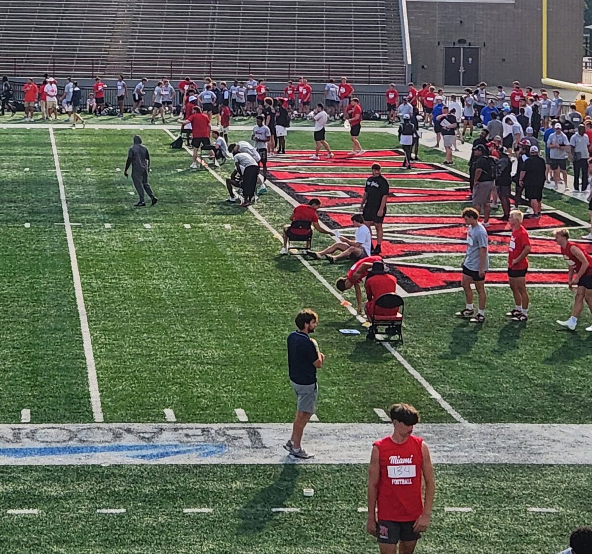 Willtjohnson23's tweet image. | attended the Miami University Academic Mega Camp Thank you to all of the coaches and players that helped me take one step forward in my football career.