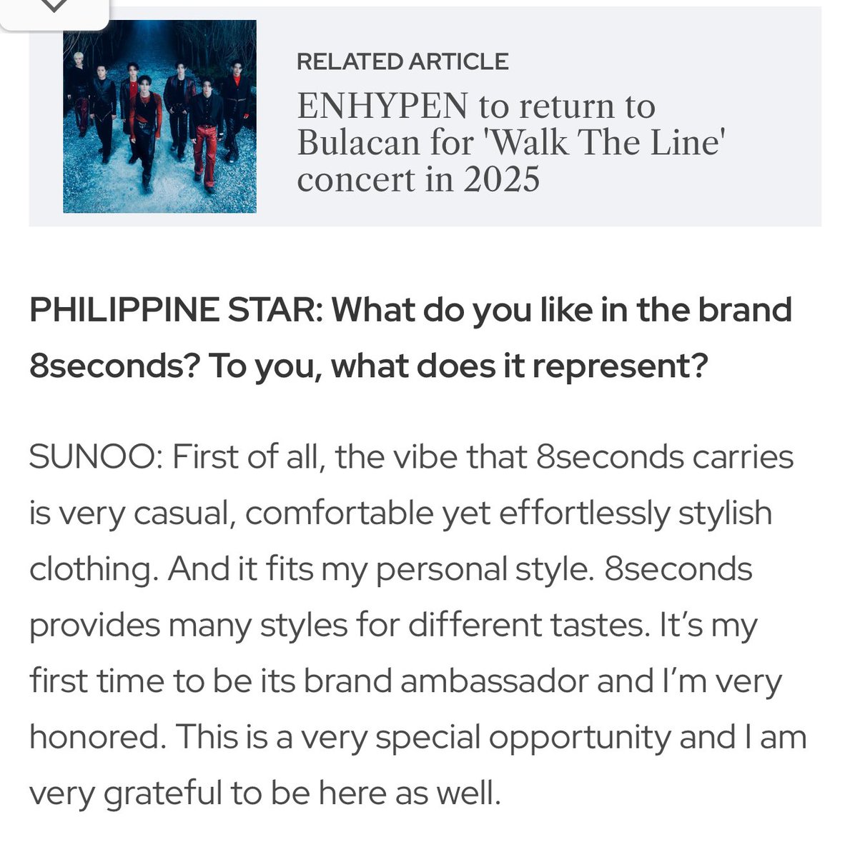 9_05nm's tweet photo. น้องซอนอูให้สัมภาษณ์ว่า “นี่เป็นครั้งแรกที่ผมได้เป็นbrand ambassador และผมรู้สึกเป็นเกียรติอย่างมาก นี่เป็นโอกาสที่พิเศษสำหรับผมมากๆ ครับ และผมรู้สึกขอบคุณจริงๆ ที่ได้มาอยู่ตรงนี้”

เห็นผลตอบรับดีๆหลังจากเปิดตัวน้องเป็น gba บวกกับได้รู้ว่าน้องซอนอูเองก็แฮปปี้ ฉันซึ้งใจมาก🥹 https://t.co/P49tYmaglO