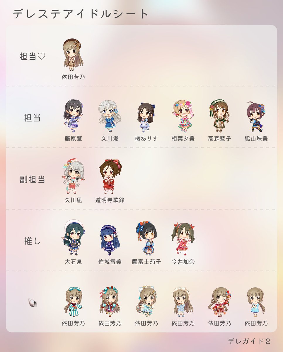 Gamemogunesu's tweet photo. 約2年ぶりに固定ツイートをアップデート！⤴︎
依田芳乃をメインに担当しております、モグネスと申します。
どうぞよろしくお願いします！😄
追加情報はリプ欄へ！💬
#デレステ名刺 
#デレステ担当アイドルシート 
#デレステPさんと繋がりたい https://t.co/WHR4c6i2C6
