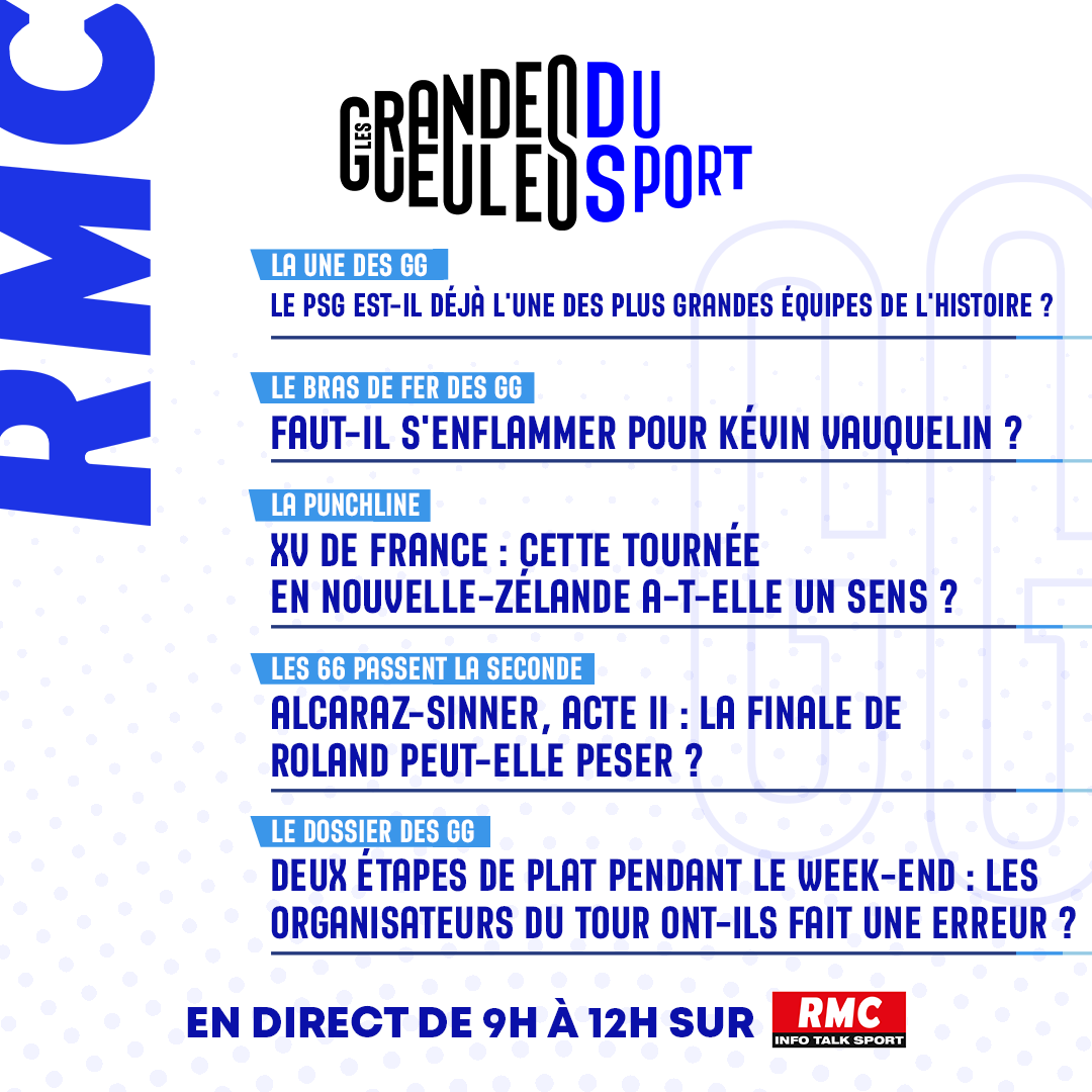 Les Grandes Gueules du Sport - RMC tweet media