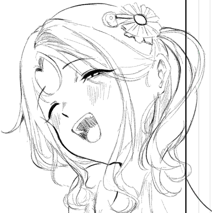 ヒナナ……(弁護士バッジのような髪飾りを添えて) 