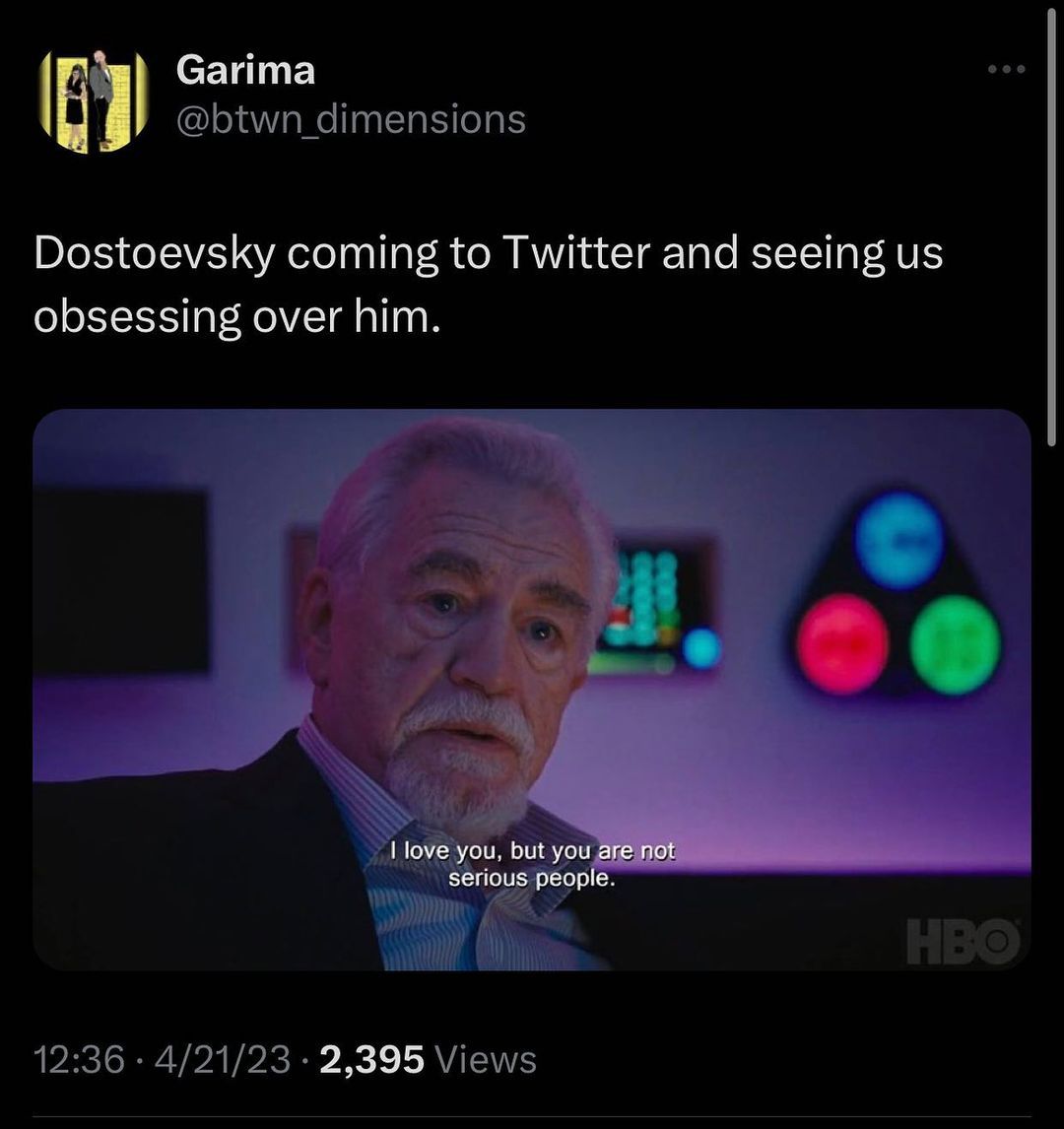 Fyodor Dostoevsky Collection 🪓 tweet media