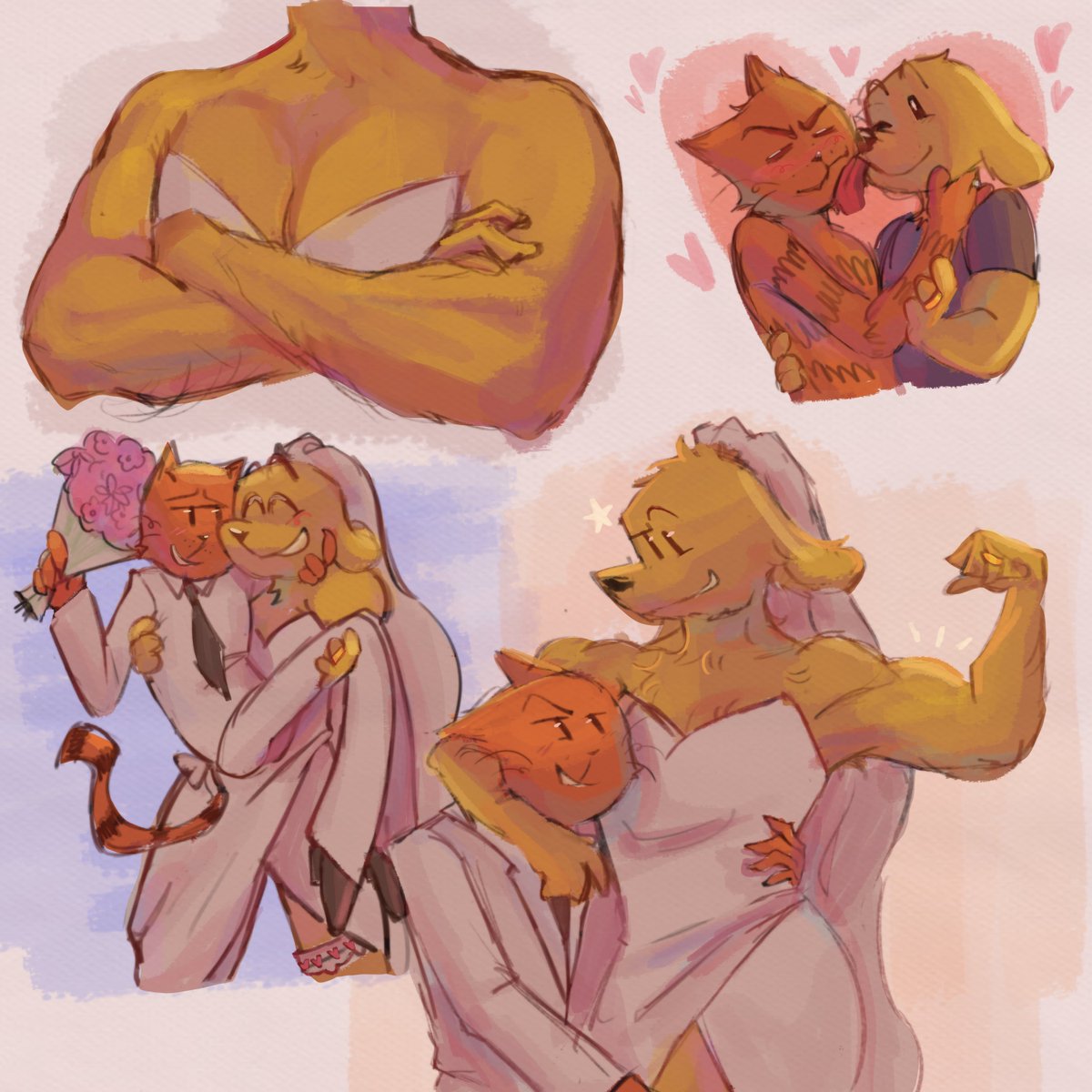 Bymauwww's tweet image. Happy couple waaaaaaaaaa ⁺₊◟(❛ᴗ❛)◞₊✧
#dogmanxpetey #detey #peteydogman
