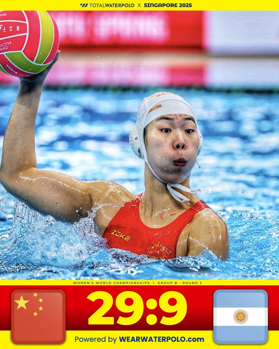 China blows past Argentina!
No mercy from the start — total domination from the Chinese side in their first outing.

Photo by @mtbphotonl
#singapore2025 #waterpolo #vizilabda #pallanuoto #wasserball #vaterpolo #vaterpolo