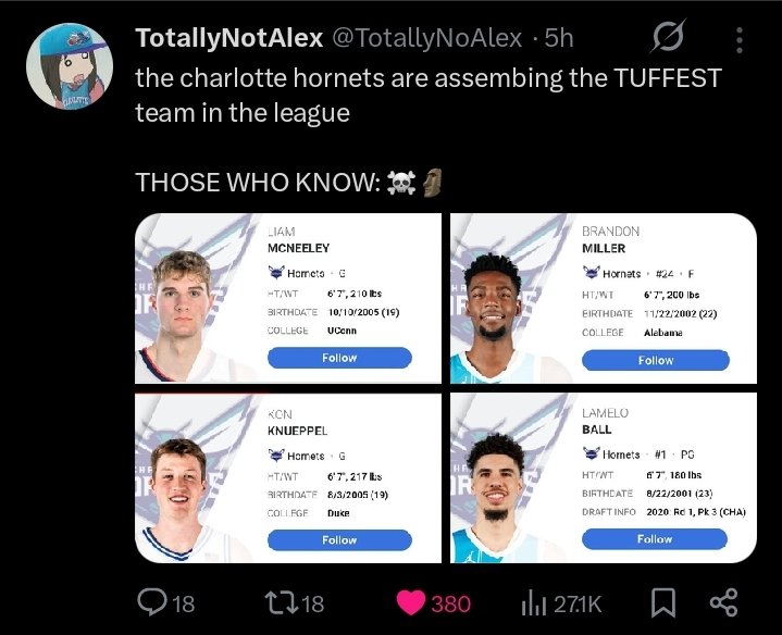 I tweeted these 3 days in a row... my legacy is really gonna be the Kalk and Ball guy and the 6 7 guy 💔💔💔 Sick to my stomach