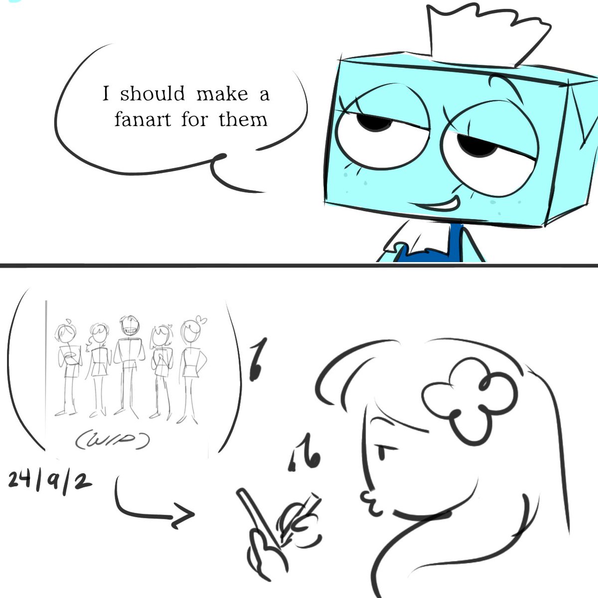 Aneemonerss's tweet image. I wanna share my little lore
About me first meeting the T.handlers LOL #dandysworld