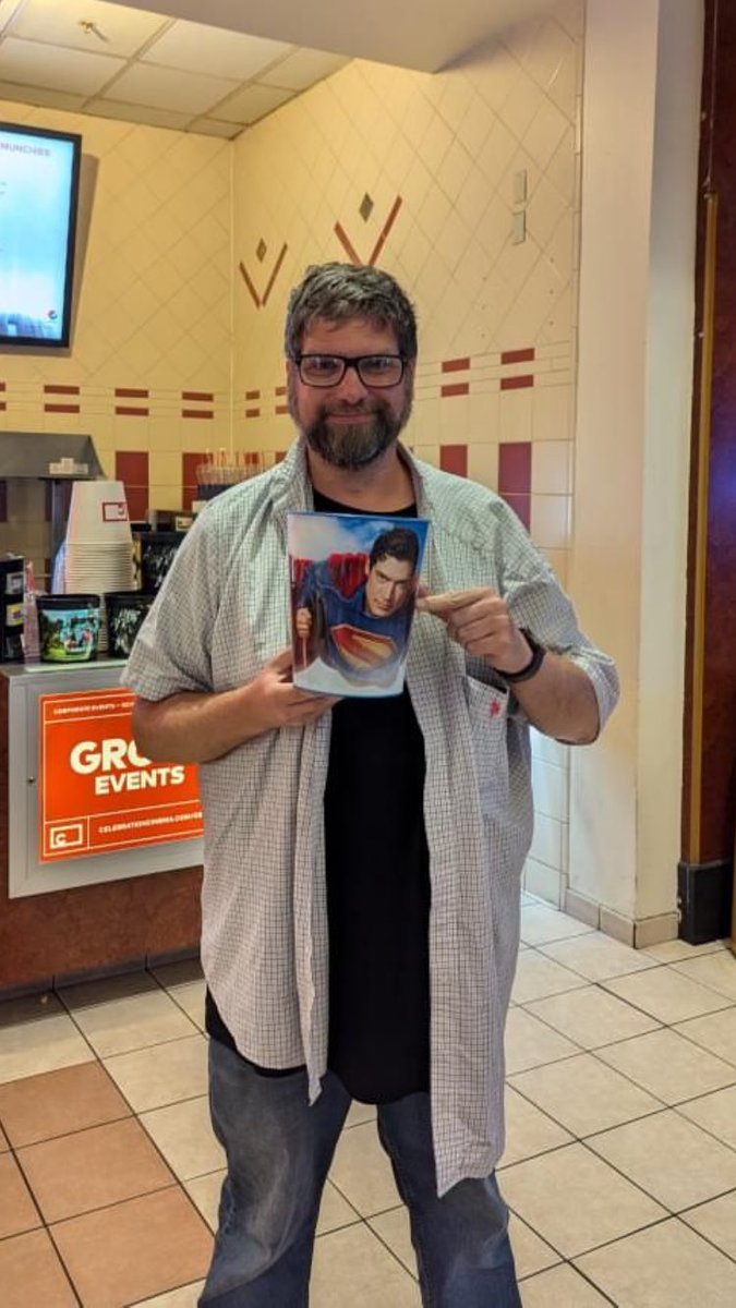 After seeing Superman three times in three days, I bought the popcorn bucket. Sans popcorn. Yes, I know. I’m very cool.