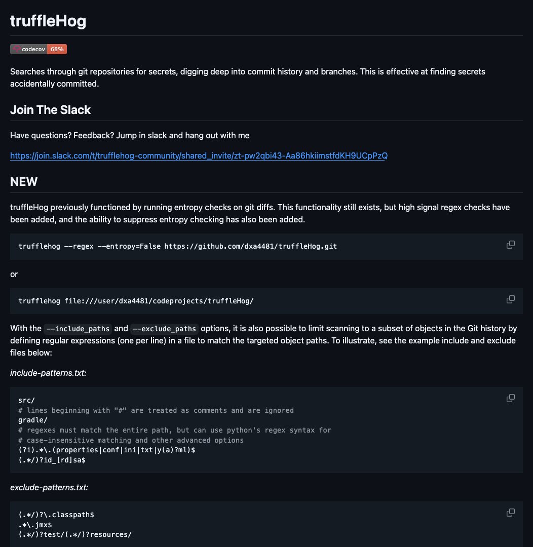 D4Vinci1's tweet image. trufflehog by @trufflesec
Discover hidden secrets in your Git repos with TruffleHog! This tool scans commit history & branches for accidentally committed secrets, using regex & entropy checks. Customize with custom regexes & allow lists. #TruffleHog #GitSecurity #DevOps