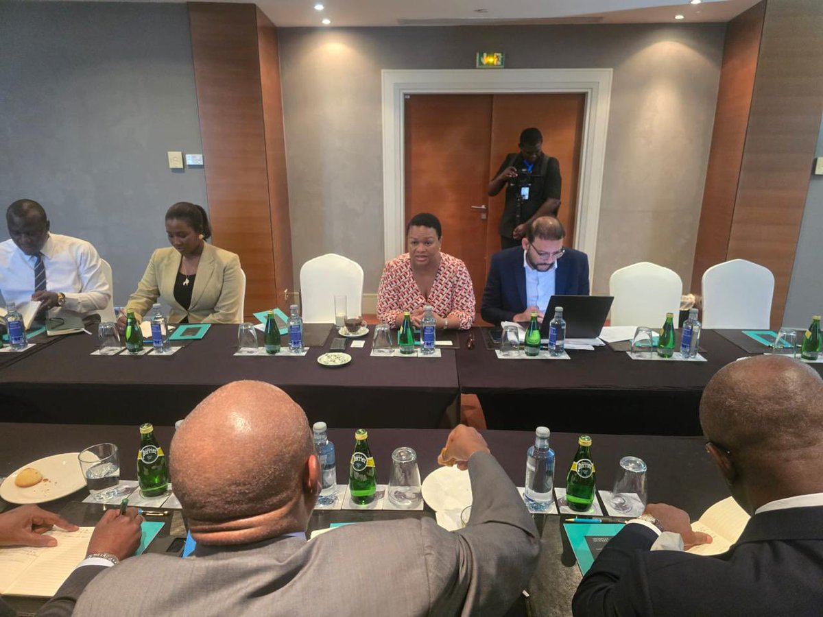 African Peer Review Mechanism (APRM) (@aprmorg) on Twitter photo The APRM CEO <a href="/APRM_MarieRose/">Amb. Marie-Antoinette Rose Quatre</a> met with outgoing <a href="/afreximbank/">African Export-Import Bank - Afreximbank</a> President Prof. Benedict Oramah and incoming President Dr. George Elombi to advance discussions on operationalising #AfCRA. Their joint commitment reflects growing momentum for Africa as a strategic actor and a stronger The APRM CEO <a href="/APRM_MarieRose/">Amb. Marie-Antoinette Rose Quatre</a> met with outgoing <a href="/afreximbank/">African Export-Import Bank - Afreximbank</a> President Prof. Benedict Oramah and incoming President Dr. George Elombi to advance discussions on operationalising #AfCRA. Their joint commitment reflects growing momentum for Africa as a strategic actor and a stronger
