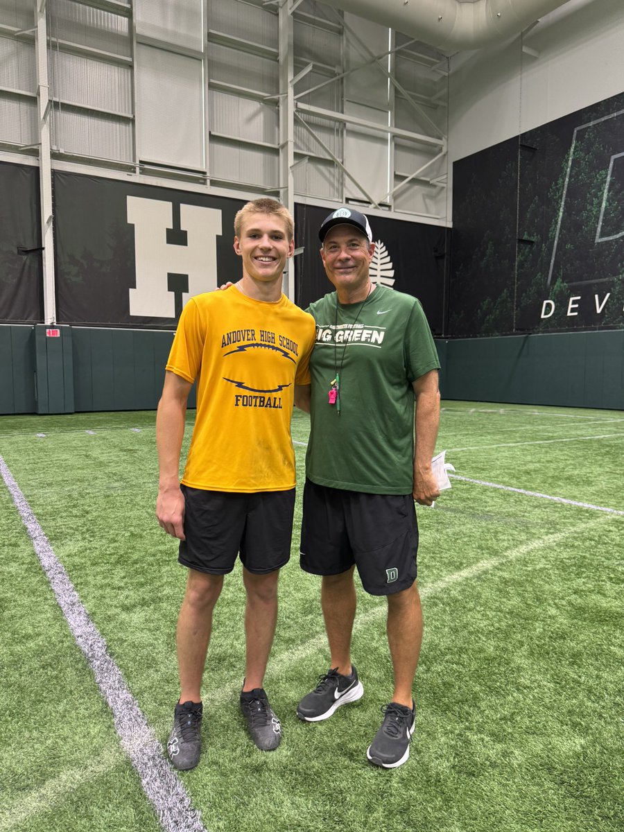John Stadler 2028 QB (@john_stadlerqb) on Twitter photo Great day today at <a href="/DartmouthFTBL/">Dartmouth Football</a> camp. Thank you <a href="/Coach_McCorkle/">Sammy McCorkle</a> and <a href="/CoachShaneMonty/">Shane Montgomery</a> for taking the time to talk with me after camp. Already looking forward to visiting campus again in the fall. #Welcometothewoods
<a href="/CoachFielding/">Andover High School Varsity Football</a> <a href="/PactPerformance/">Pact Performance</a> <a href="/M2_QBacademy/">M2 QB Academy</a> Great day today at <a href="/DartmouthFTBL/">Dartmouth Football</a> camp. Thank you <a href="/Coach_McCorkle/">Sammy McCorkle</a> and <a href="/CoachShaneMonty/">Shane Montgomery</a> for taking the time to talk with me after camp. Already looking forward to visiting campus again in the fall. #Welcometothewoods
<a href="/CoachFielding/">Andover High School Varsity Football</a> <a href="/PactPerformance/">Pact Performance</a> <a href="/M2_QBacademy/">M2 QB Academy</a>