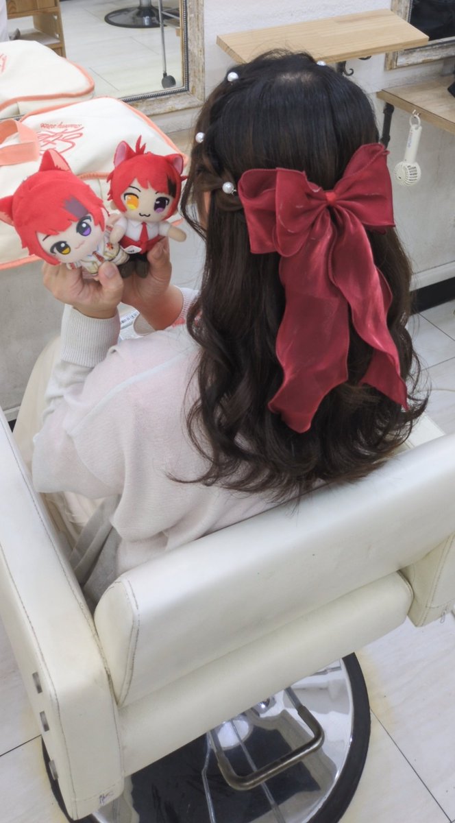ヘアメ完了✨❤️

12時ぐらいに会場着きます！