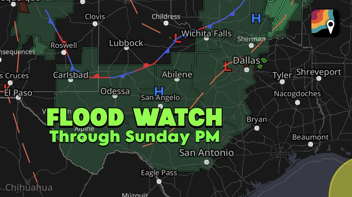 MyRadar Weather (@myradarwx) on Twitter photo SERIOUS OVERNIGHT FLOODING POSSIBLE IN TEXAS! Update from <a href="/MatthewCappucci/">Matthew Cappucci</a>:
Forecast is quickly evolving with a few 10 inch rain totals likely! This could again impact areas between San Angelo and Austin/San Antonio in Texas Hill Country.
A moisture-rich air mass is in place, SERIOUS OVERNIGHT FLOODING POSSIBLE IN TEXAS! Update from <a href="/MatthewCappucci/">Matthew Cappucci</a>:
Forecast is quickly evolving with a few 10 inch rain totals likely! This could again impact areas between San Angelo and Austin/San Antonio in Texas Hill Country.
A moisture-rich air mass is in place,
