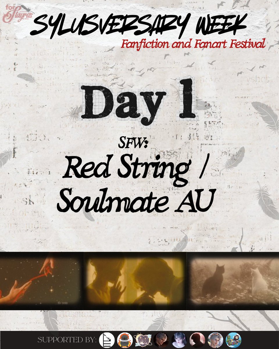 forStayrus's tweet photo. DAY 1 #SylusWeek2025 SFW PROMPTS:
Red String / Soulmate AU 🐦⬛
Don’t forget to use the hashtag ❤️ https://t.co/b5jUBt9sYl