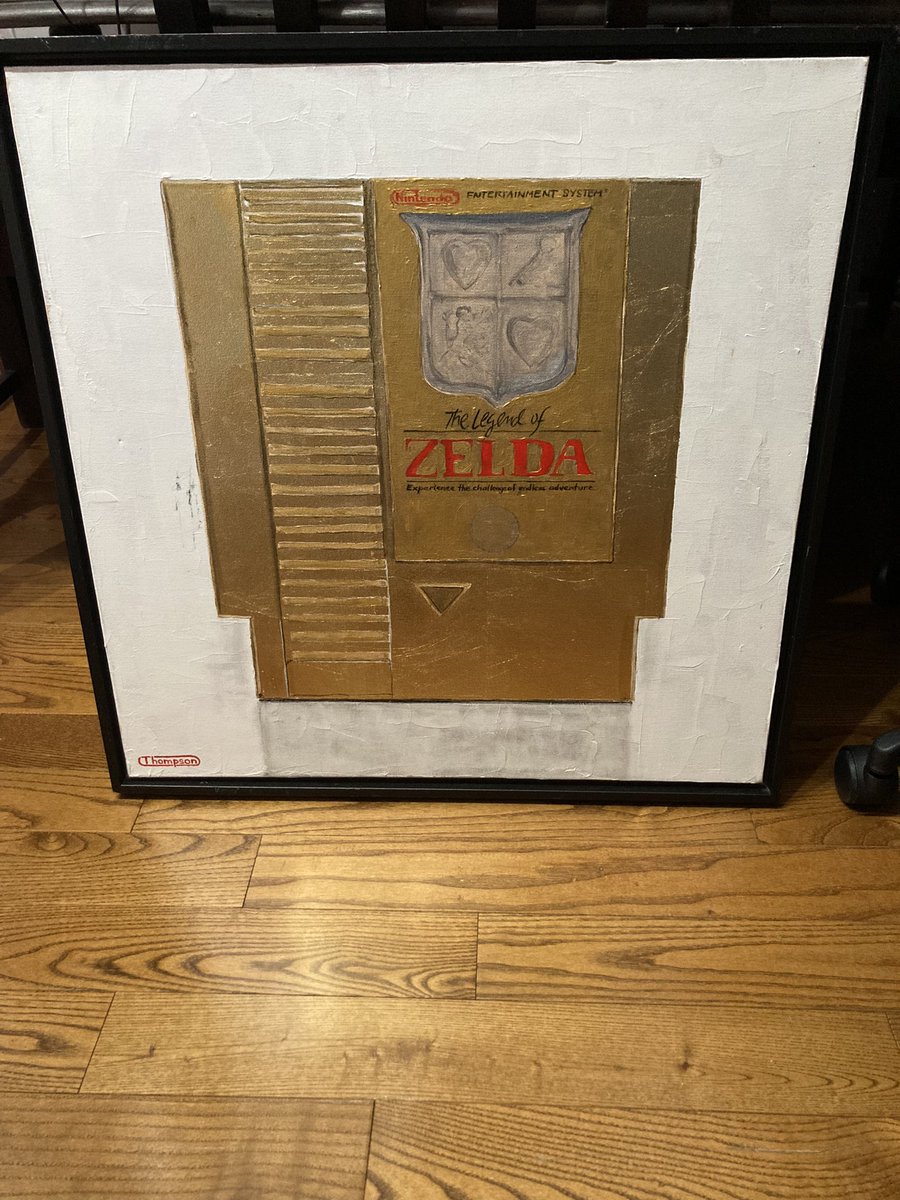 RetroGameNova's tweet image. Happy Saturday Everyone!
Take a look at this awesome oldschool NES Zelda gold cart painting by gilroy_originals on Instagram
Check out his Instagram page for more awesome art!
#zelda #zeldafans #zeldanes #nintendo #nintendofan #supportartists #painting