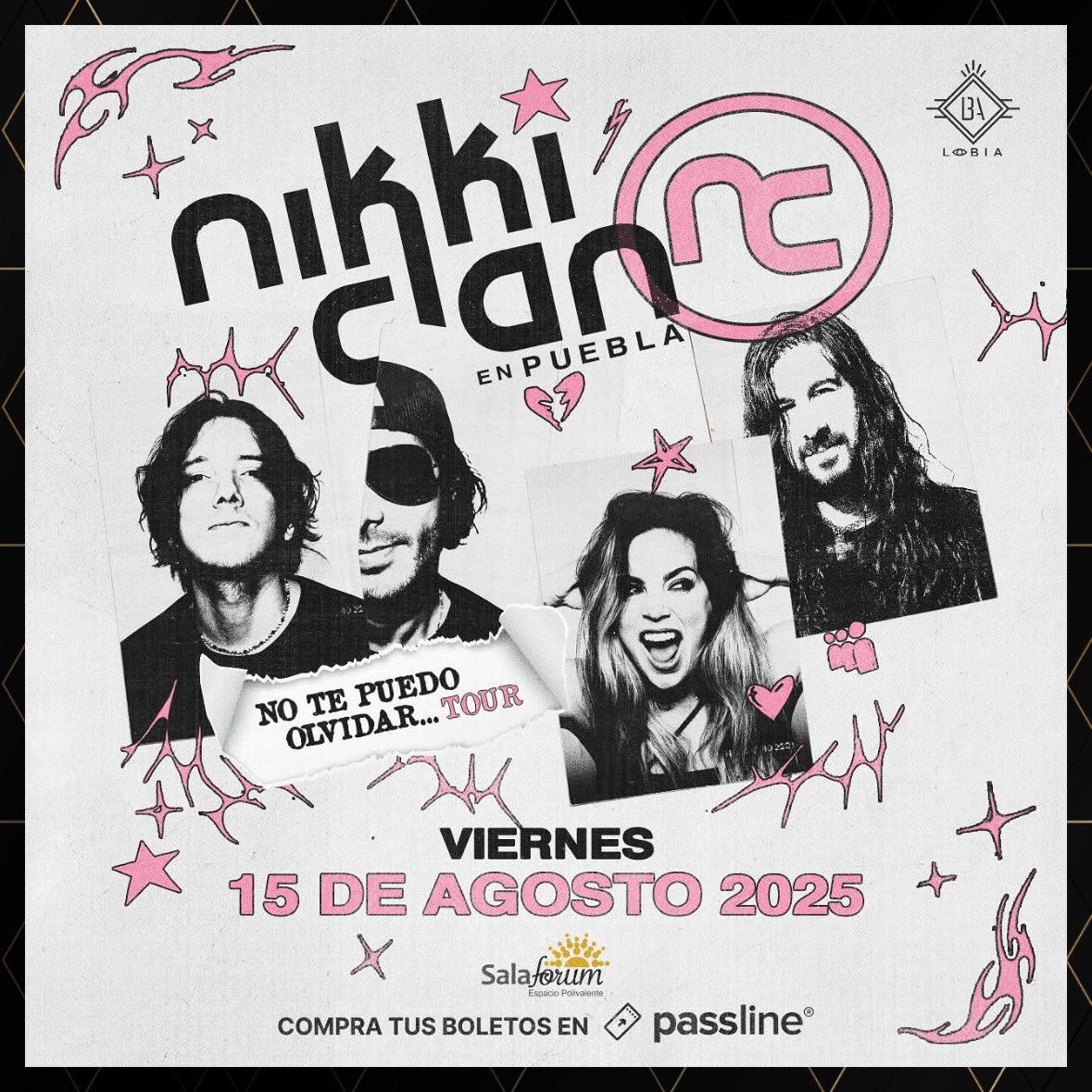 Todo Indie Rock (@todoindierock) on Twitter photo Recuerda que este 15 de agosto llega <a href="/nikkiclan/">Nikki Clan</a> a #Cholula
🎫 Boletos en <a href="/PasslineMexico/">Passline Mx</a>
🔗 passline.com/eventos/nikki-…
🖊️ <a href="/Lobia_/">LOBIA</a> | <a href="/SalaForum/">Sala Forum</a>
#TodoIndieRock Recuerda que este 15 de agosto llega <a href="/nikkiclan/">Nikki Clan</a> a #Cholula
🎫 Boletos en <a href="/PasslineMexico/">Passline Mx</a>
🔗 passline.com/eventos/nikki-…
🖊️ <a href="/Lobia_/">LOBIA</a> | <a href="/SalaForum/">Sala Forum</a>
#TodoIndieRock