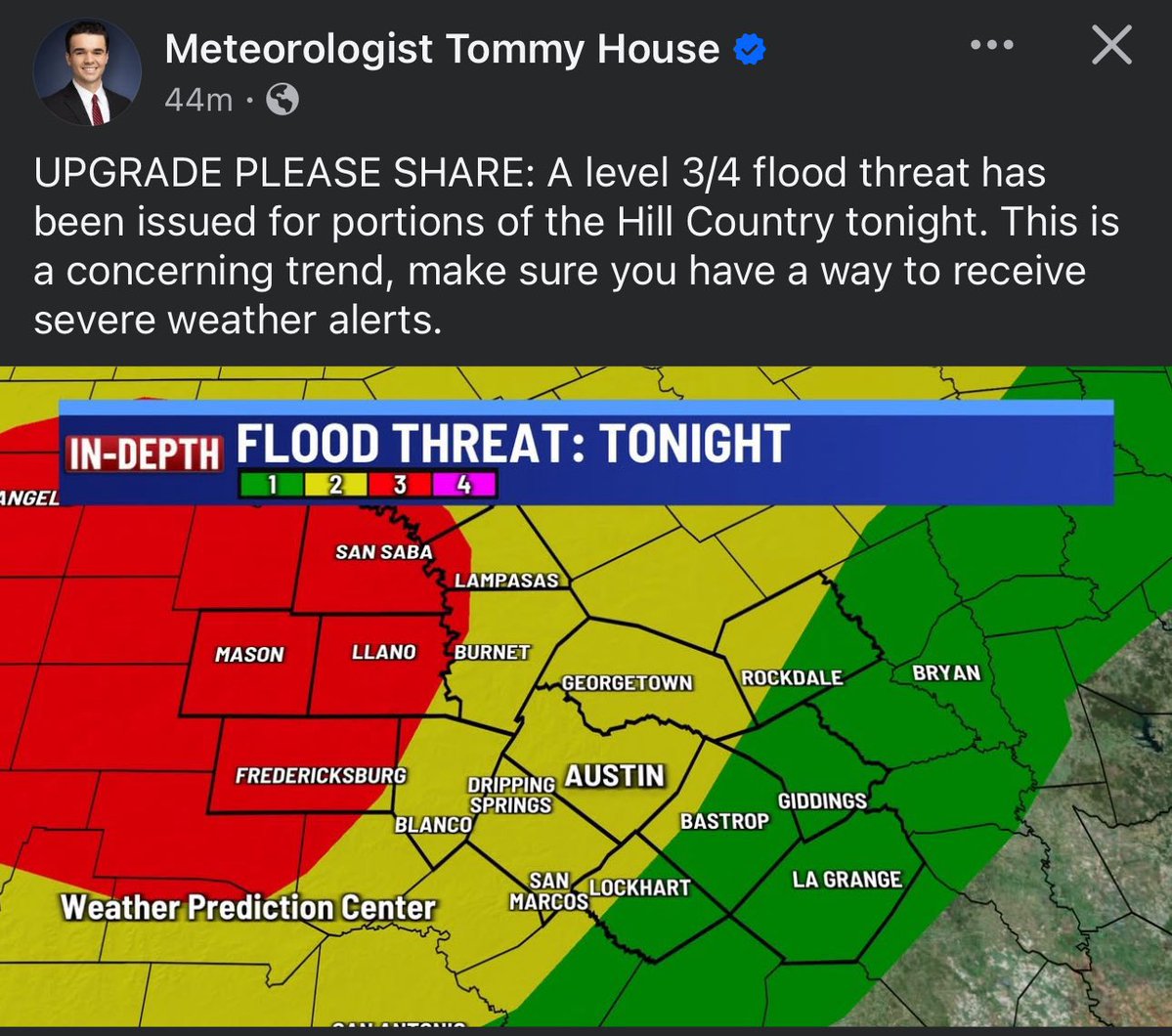 GraceReaderTV's tweet image. Please please be paying attention to flood risk tonight and through the rest of the weekend.