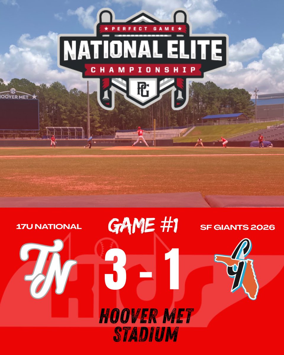 NATS Baseball (@tnnationalsbb) on Twitter photo 17U NATIONAL takes down SF Giants 2026s to start their 2025 <a href="/PG_Tourney/">Perfect Game Tournaments</a> 17u #NatElite Champ‼️
PRICE: 4IP, 2H, 0R, 5K ⬆️ 87
MEINSTER (‘27): 2IP, 0H, 1ER, 3K ⬆️ 85
BRUNE: 1IP, 0H, 0R, 1K
HOOKS: Sac fly
BROCK: BB, R
PRICE: 2-2, R
GOODE: BB
MEINSTER: HBP, R
#TNkids | #NATS 17U NATIONAL takes down SF Giants 2026s to start their 2025 <a href="/PG_Tourney/">Perfect Game Tournaments</a> 17u #NatElite Champ‼️
PRICE: 4IP, 2H, 0R, 5K ⬆️ 87
MEINSTER (‘27): 2IP, 0H, 1ER, 3K ⬆️ 85
BRUNE: 1IP, 0H, 0R, 1K
HOOKS: Sac fly
BROCK: BB, R
PRICE: 2-2, R
GOODE: BB
MEINSTER: HBP, R
#TNkids | #NATS