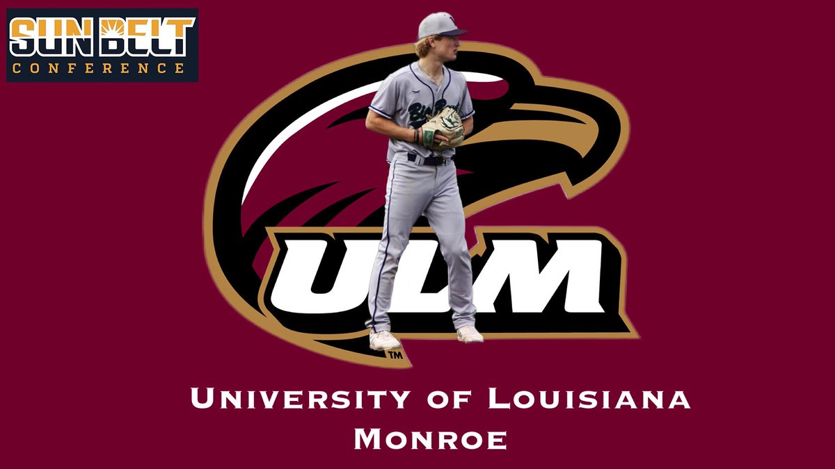 After some unexpected changes I am extremely grateful and excited to announce that I am now committed to the University of Louisiana - Monroe. Blessed to be able to call myself a Warhawk. I wanna give a big thank you to <a href="/FordPemberton/">Ford Pemberton</a> and <a href="/B_Cox_7/">Brady Cox</a> for making this possible!