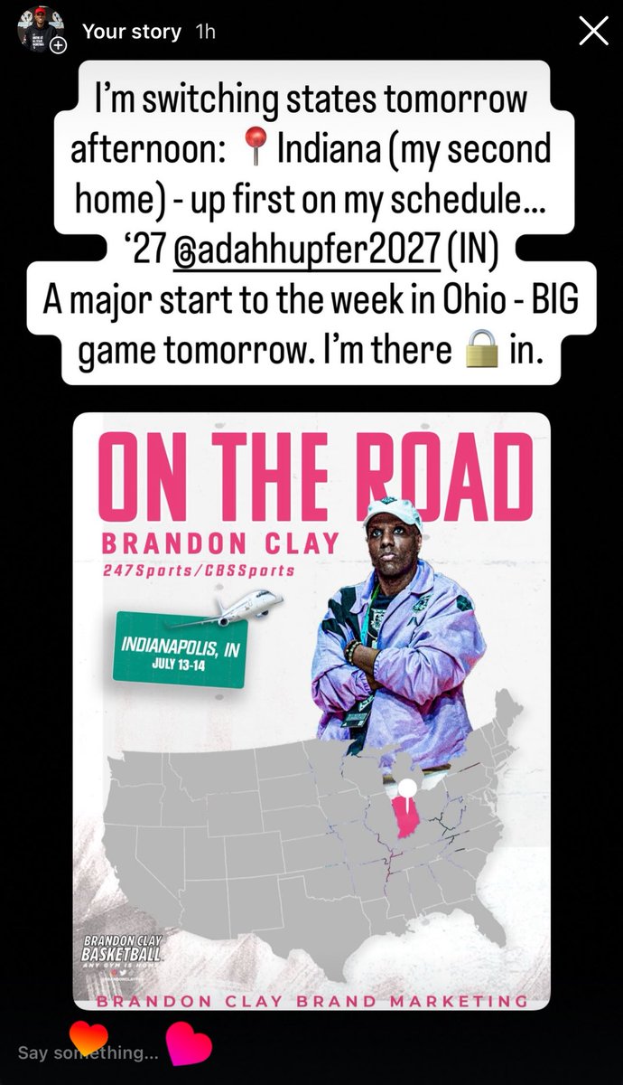 B r a n d o n C l a y (@brandonclaypsb) on Twitter photo Brandon Clay Brand Marketing
Powered x @brandonclaypsb
“The Best Evals & Marketing in 🏀”
🚨MEMBER UPDATE🚨
I was able to see two of my Indiana based clients play good basketball in Ohio yesterday:
‘27 Adah Hupfer <a href="/AdahHupfer2027/">Adah Hupfer</a>
‘29 Lillia Tapak <a href="/lilstapak3/">Lillia Tapak</a>
➡️➡️ JOIN THE Brandon Clay Brand Marketing
Powered x @brandonclaypsb
“The Best Evals & Marketing in 🏀”
🚨MEMBER UPDATE🚨
I was able to see two of my Indiana based clients play good basketball in Ohio yesterday:
‘27 Adah Hupfer <a href="/AdahHupfer2027/">Adah Hupfer</a>
‘29 Lillia Tapak <a href="/lilstapak3/">Lillia Tapak</a>
➡️➡️ JOIN THE