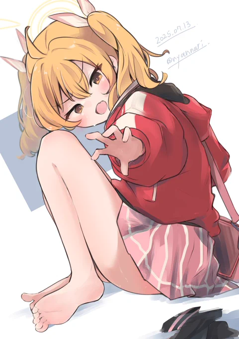 らくがき配信で描いてたヨシミと靴下 #ブルアカ