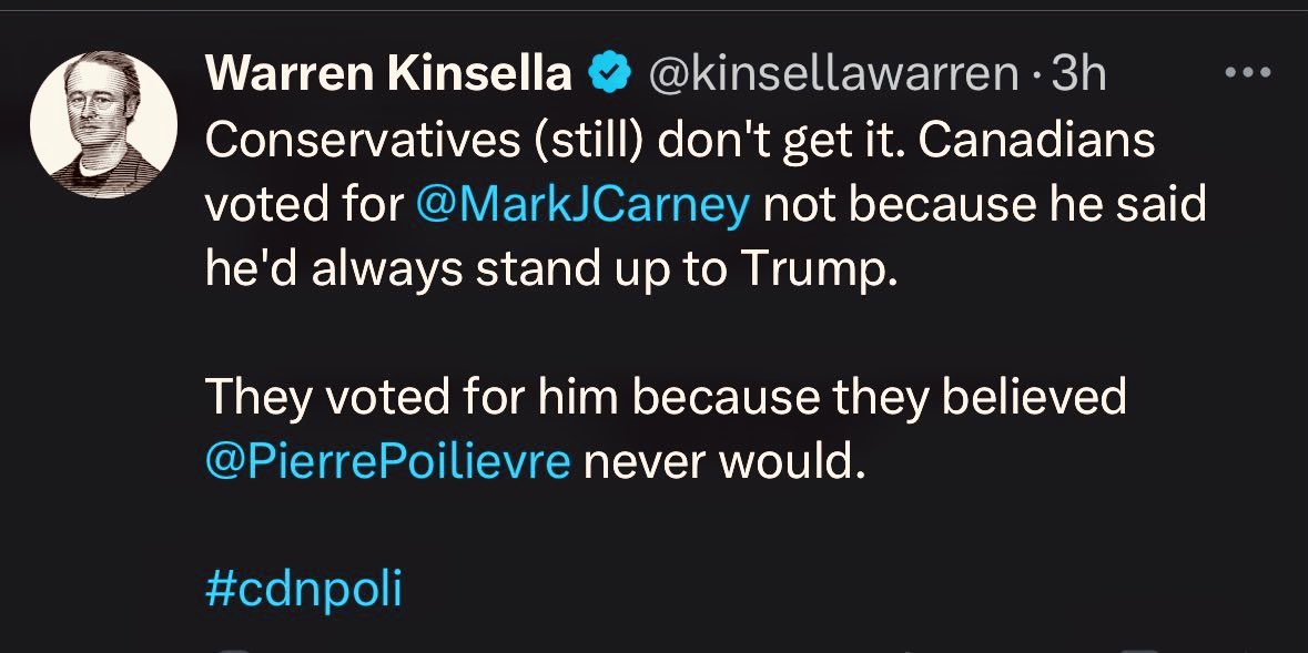 ShaneWenzel's tweet image. Rest assured, @kinsellawarren, your senate seat is secure.