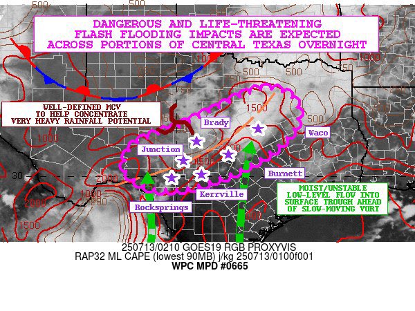 BrianAllenWX's tweet photo. This is not a drill! Here is your warning Texas Hill Country. If you have any loved ones in this area please get the message to them. https://t.co/FYg603U33L