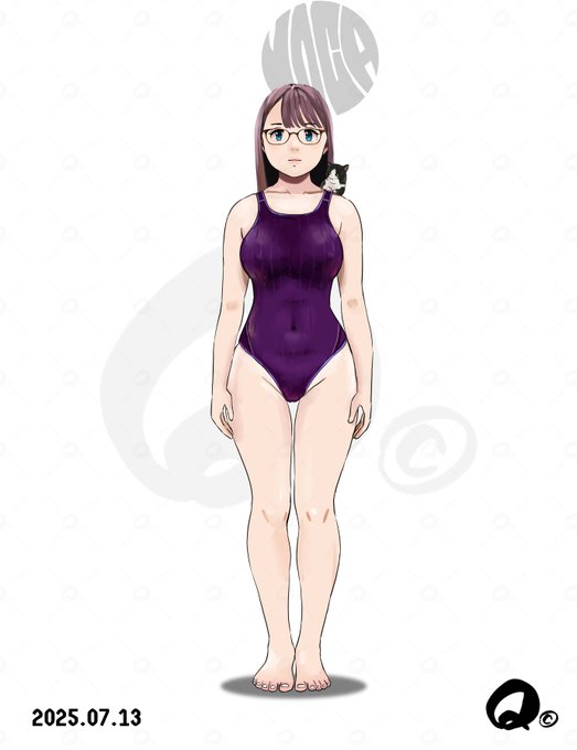 競泳水着スタンディング定期🤗 