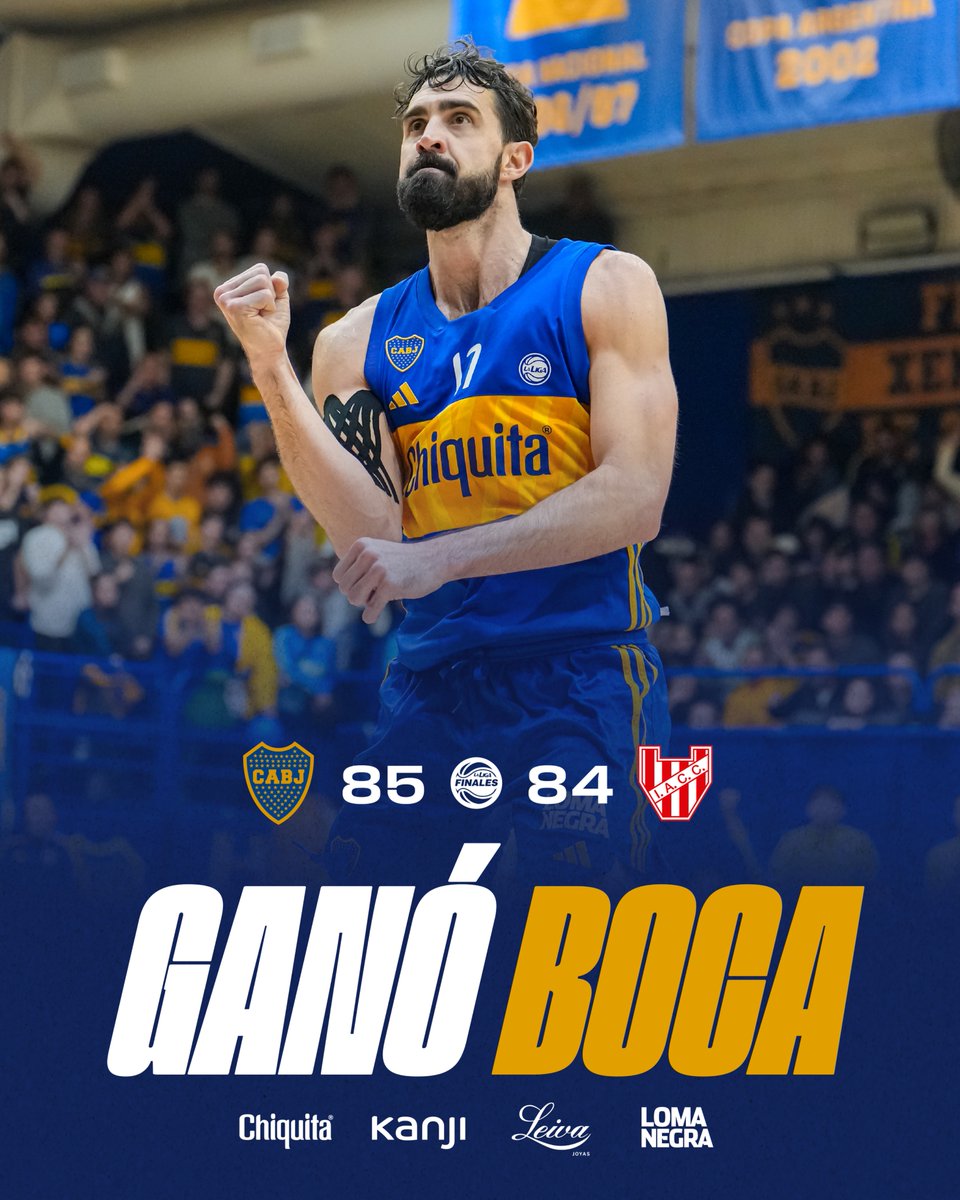 Boca Básquet (@basquetbocajrs) on Twitter photo ¡GANÓ #BOCA! 💪
Con el empuje de la Bombonerita, triunfazo 85-84 ante <a href="/InstitutoACC/">Instituto ACC</a> para quedar 3-2 en la serie. ¡Un pasito más, Xeneize! 👊
#DaleBoca 🔵🟡🔵
#FinalesLaLiga 🏀 ¡GANÓ #BOCA! 💪
Con el empuje de la Bombonerita, triunfazo 85-84 ante <a href="/InstitutoACC/">Instituto ACC</a> para quedar 3-2 en la serie. ¡Un pasito más, Xeneize! 👊
#DaleBoca 🔵🟡🔵
#FinalesLaLiga 🏀