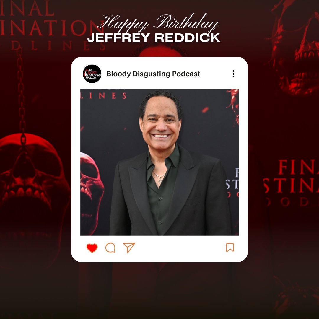 Happy Birthday to the horror legend, <a href="/JeffreyaReddick/">Jeffrey Reddick 🌈👻</a>, creator of the FINAL DESTINATION franchise! His work always keeps us on the edge of our seats! 

👉 Be sure to check out the latest horror Jeffrey produced, THE OTHER! It's currently available on Prime Video, Apple TV &amp; more.