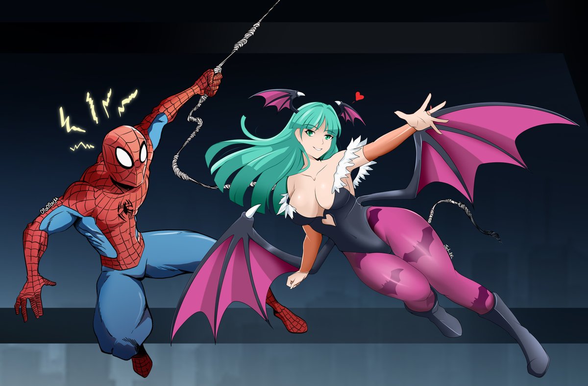 JetAxl_Tanuki's tweet image. Dibujo con @Diodibuja
Verdad que dibuja genial?! si todavía no lo siguen, que están esperando?!
#Spiderman #Marvel #Morrigan #Darkstalkers