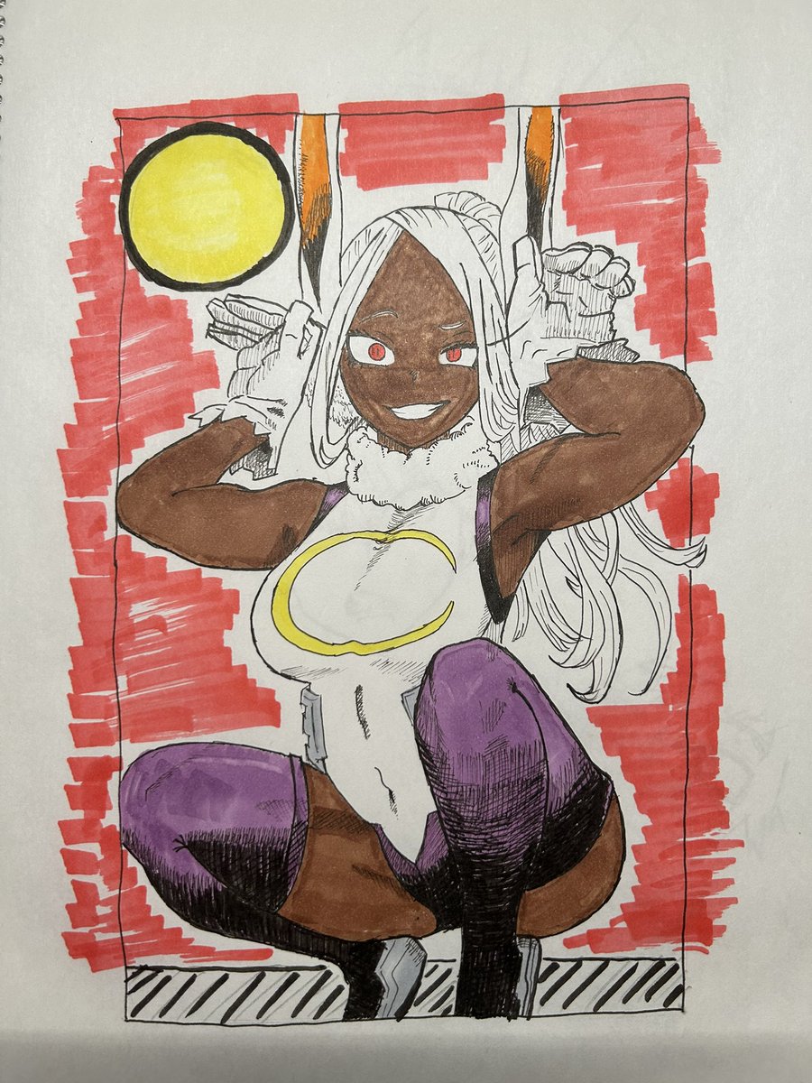 su3su_'s tweet photo. 1年前と今のミルコ

#ヒロアカ #イラスト #水彩画 https://t.co/zZQSIpO5nb