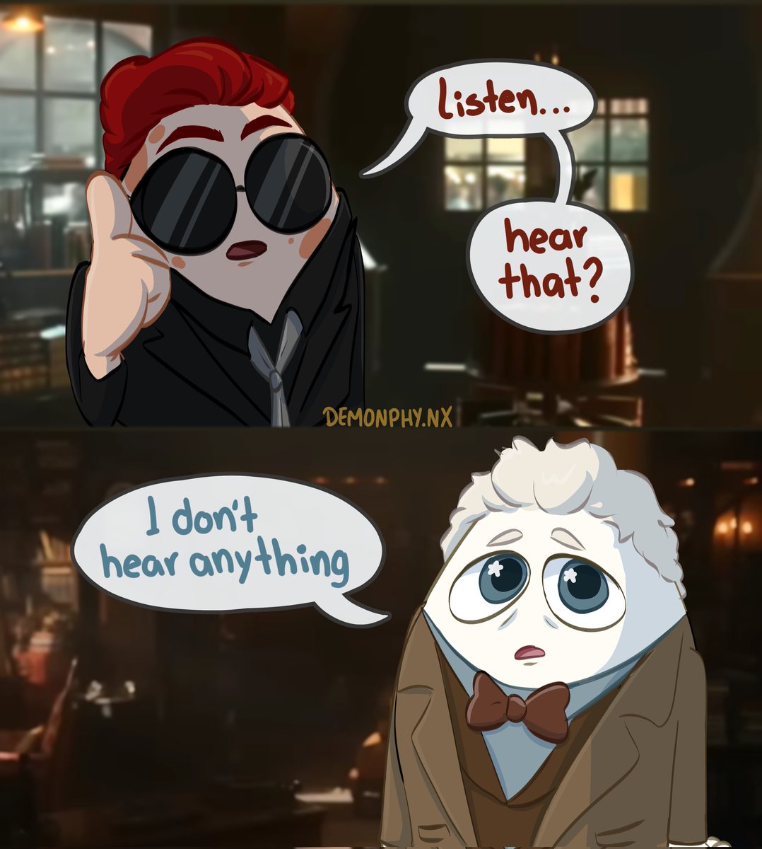 Demonphy_nx's tweet image. I don't know what I'm doing at this point 😂
#goodomens #aziracrow #nonightingales