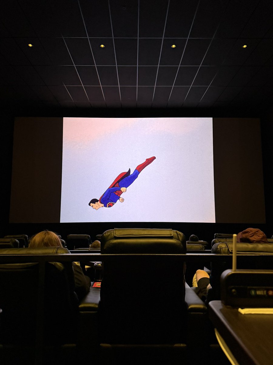 retneysholocron's tweet image. Now seated for #Superman round two @alamodrafthouse