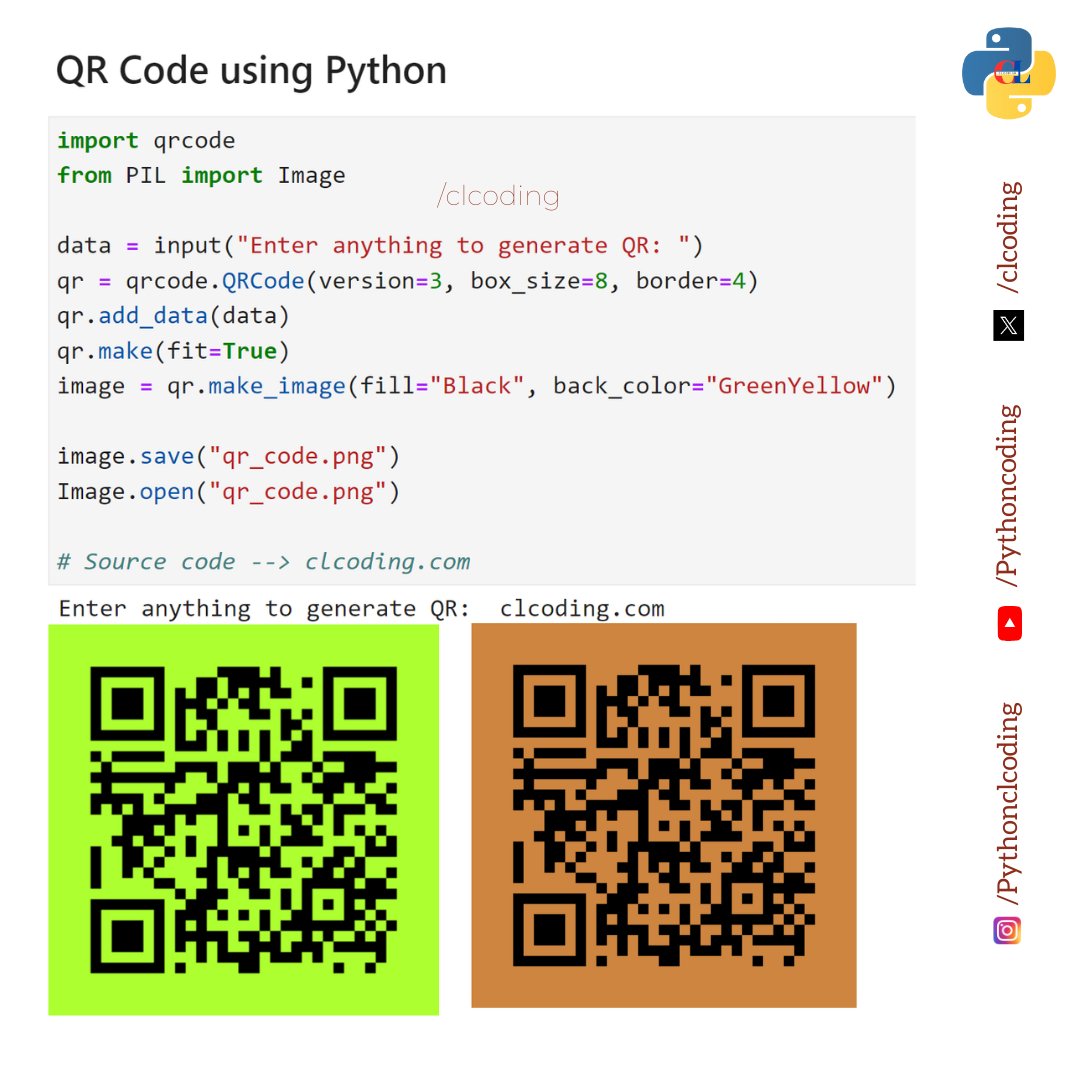 Colorful QR Code using Python