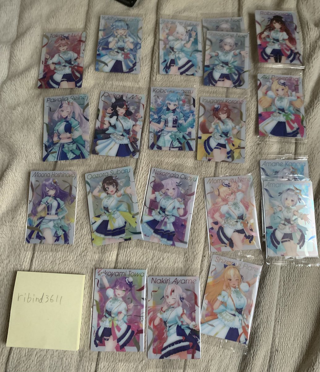 ribind3611's tweet photo. @s04r02 今出先の為まとめての画像で申し訳ございません。
帰宅後改めてID付きでお写真をお送り致します。 https://t.co/5wWcrQcjF5