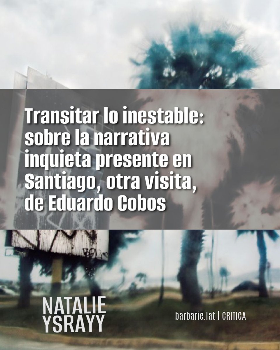 No es necesario viajar muy lejos para salir de o llegar a Santiago. En mi caso, voy y vuelvo –casi siempre– desde el interior de la quinta región, desde San Felipe. No es extraño, entonces, que me concierne lo de “otra visita”.
