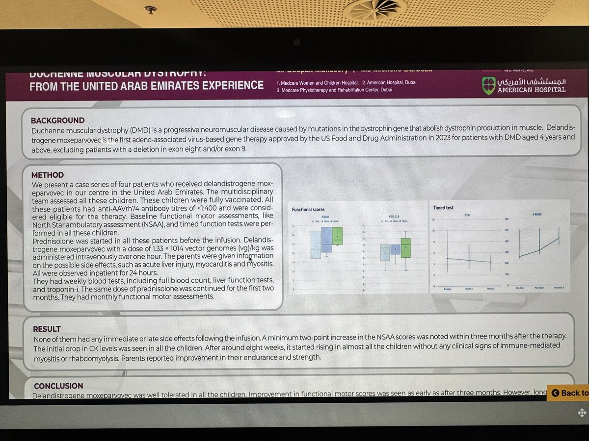 Presented our gene therapy for #duchennemusculardystrophy experience as a poster in #epns2025, Munich