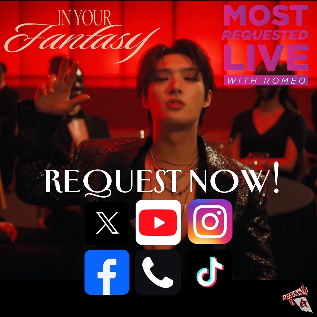 ATEEZRising_'s tweet photo. Last one, make it count!!!
Hey @OnAirRomeo ATINY are dying to hear #InMyFantasy by @ATEEZofficial tonight on @MostRequestLive !! https://t.co/1XZeyaCS1T