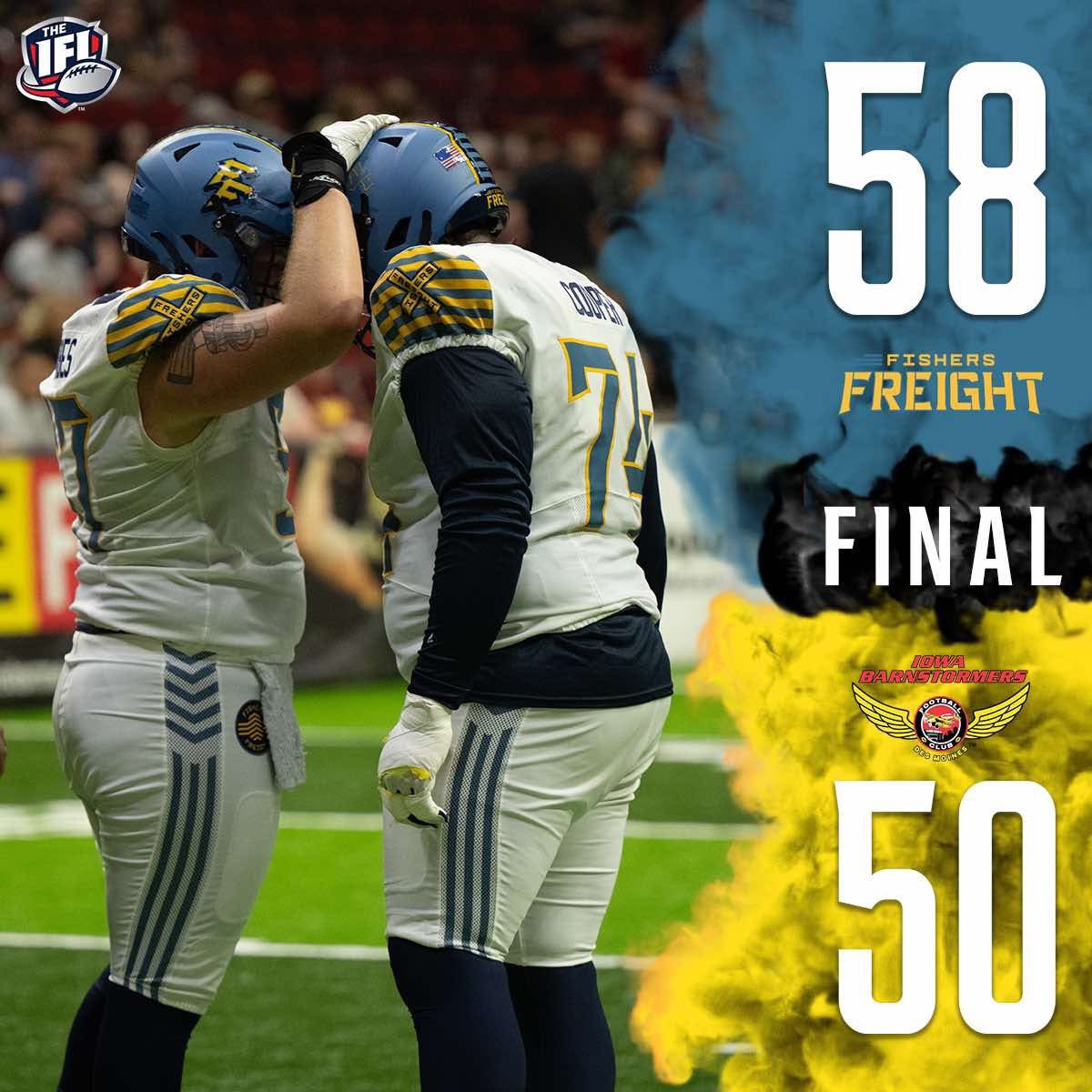 Indoor Football League (@indoorfl) on Twitter photo Final out in Iowa sees the <a href="/FishersFreight/">Fishers Freight Football</a> getting the win on the road bringing their season record to 5-9! š #TheIndoorWar #TheMajorLeagueOfIndoorFootball #IFL Final out in Iowa sees the <a href="/FishersFreight/">Fishers Freight Football</a> getting the win on the road bringing their season record to 5-9! š #TheIndoorWar #TheMajorLeagueOfIndoorFootball #IFL